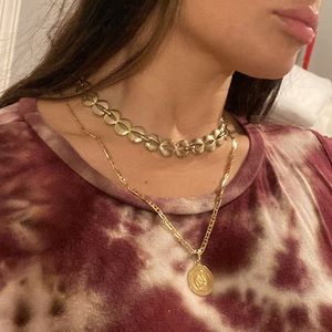 Vintage gold choker necklace